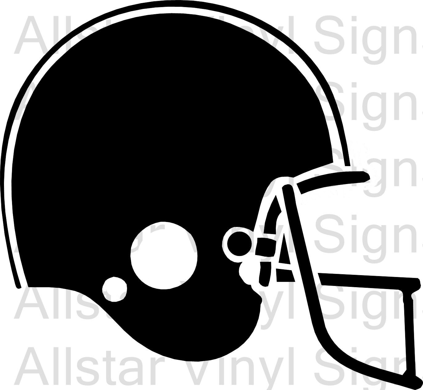 football helmet clip art black and white - photo #50