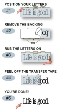 How To Apply Vinyl Decals With Transfer Tape - 3 Easy Steps