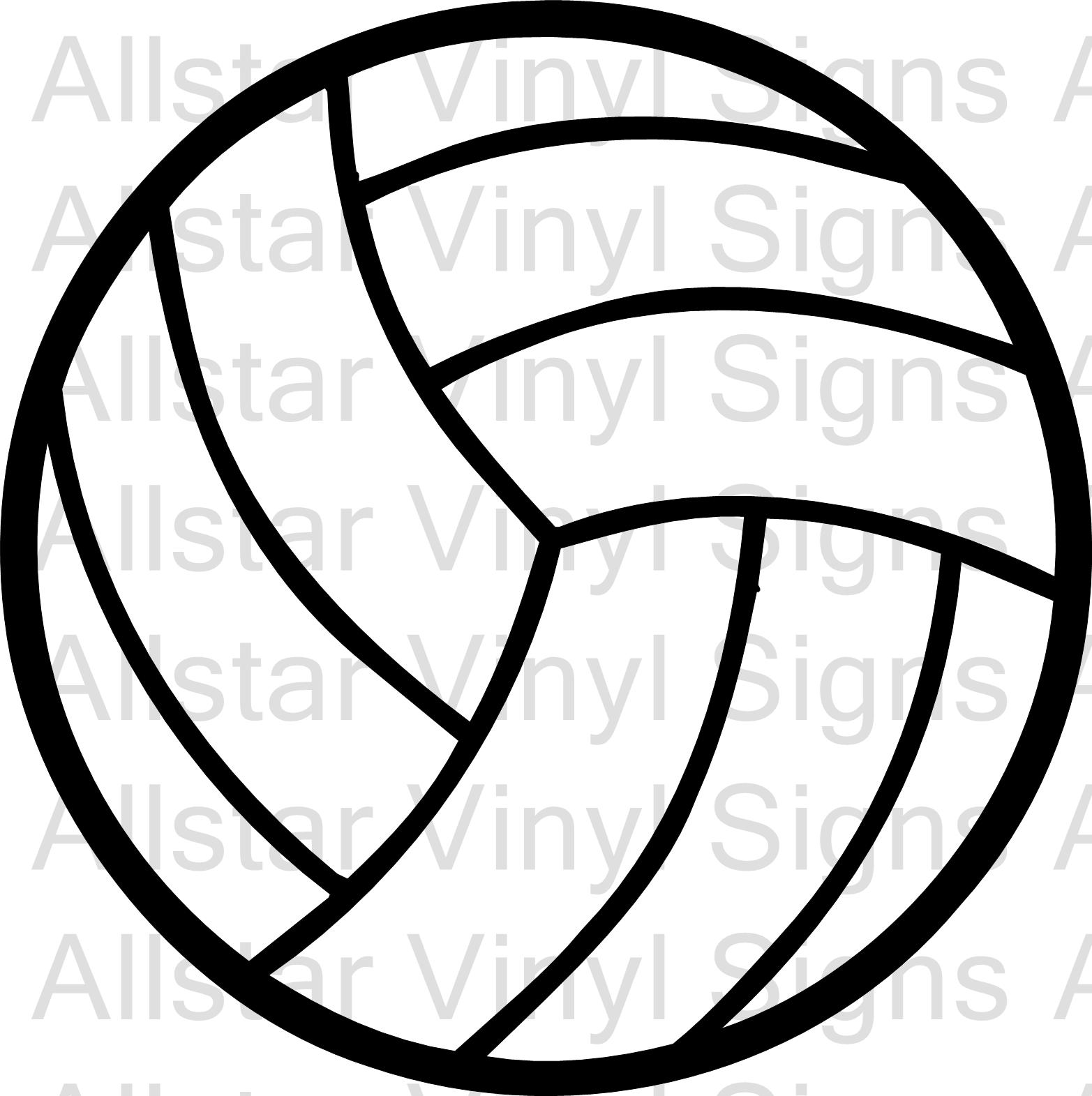 free black and white volleyball clip art - photo #13