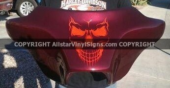 Reaper Skull Car Sticker