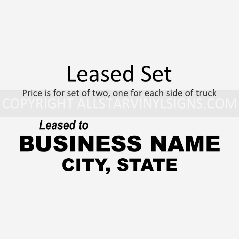 Leased to Name and Location