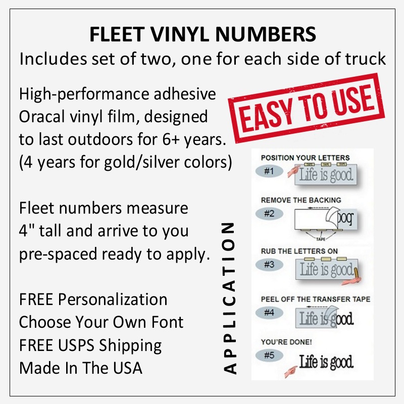 Truck Fleet Numbers