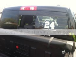 Custom Memorial Car Window Decal