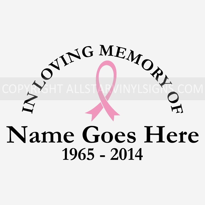 Breast Cancer Ribbon (BLOCK) - Click Image to Close