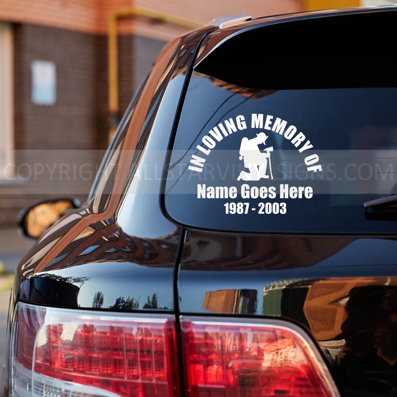 In Loving Memory Car Decals