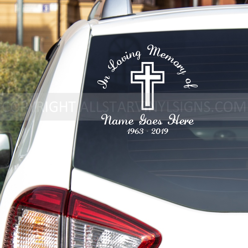  In Memory Of Fishing In Heaven Car Decal - CD361 : Handmade  Products