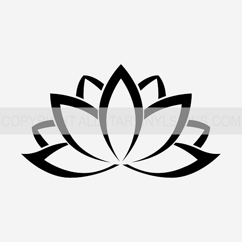Lotus Flower (Outline) - Click Image to Close