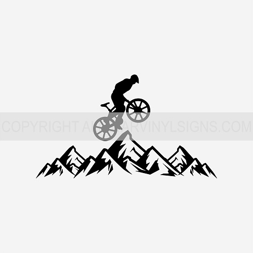 Mountain Biker (Mountains) - Click Image to Close