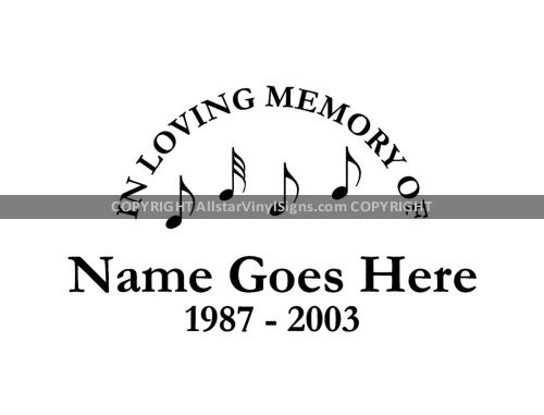 in memory note