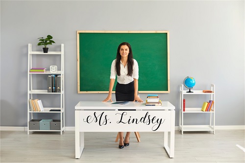 Personalized Teacher's Name for Desks and more