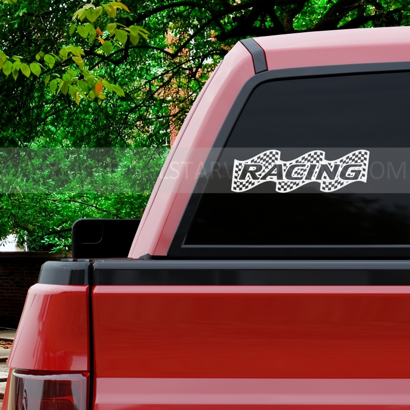 RACING Checker Banner - Click Image to Close