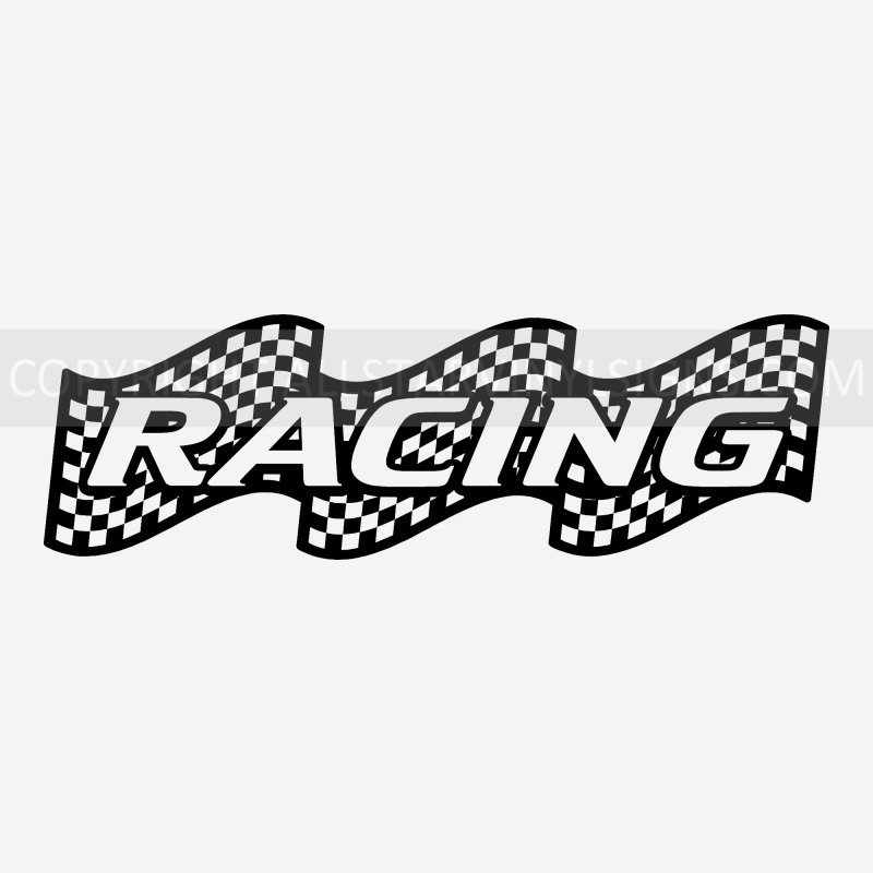 RACING Checker Banner - Click Image to Close