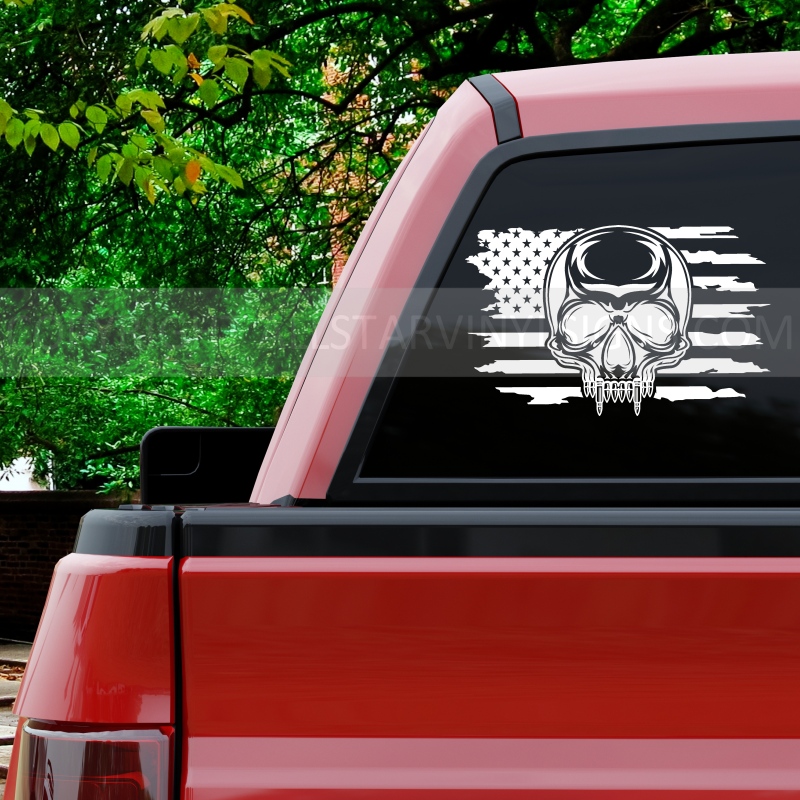 Bullet Skull Flag - Click Image to Close