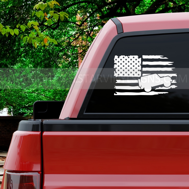 Jeep American Flag - Click Image to Close