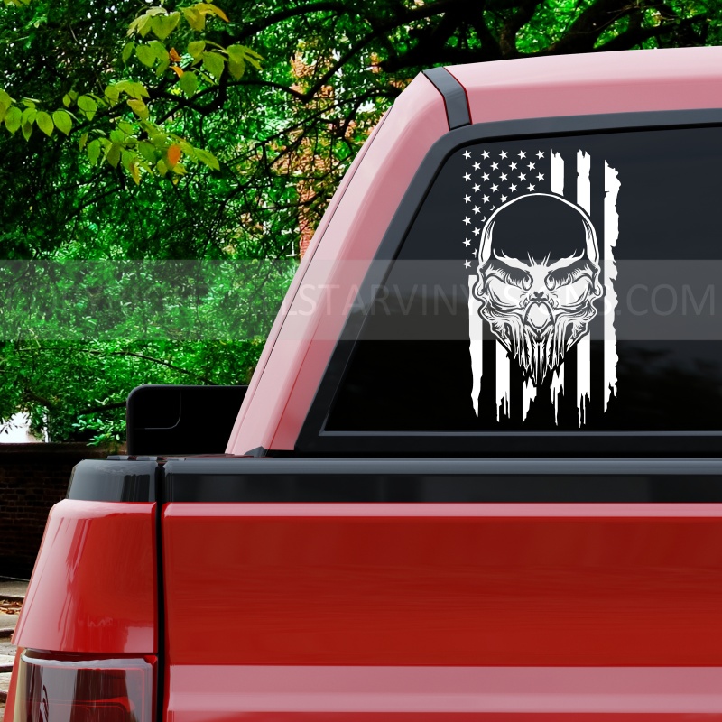 Skull Vinyl Decal Stickers - Car Window Sticker - Vinyl Decals for ...