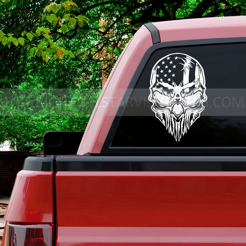 USA Flag Skull - Click Image to Close