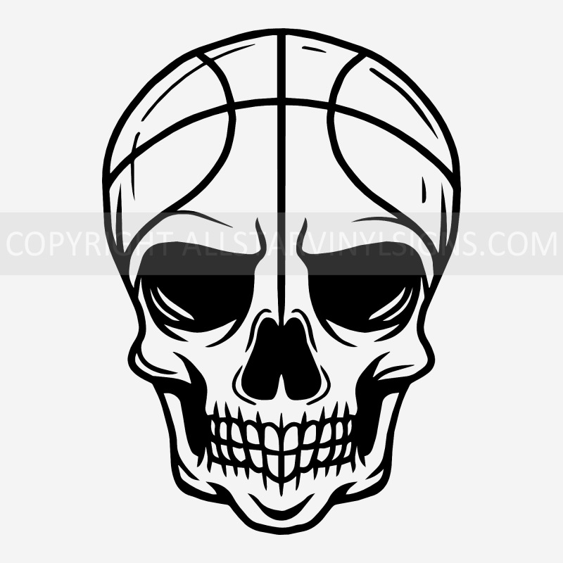 Basketball Skull